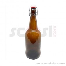 Botella cervecera EZ CAP 1000 ml con tapón de plástico a presión