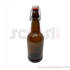 Botella cervecera EZ CAP 500 ml con tapón de plástico a presión