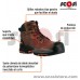 Botas de seguridad dieléctricas de piel café