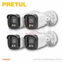 Cámaras sistema profesional de vigilancia CCTV 4 cámaras, 5 MP