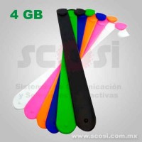 Memoria USB Pulsera de Silicón 4 GB